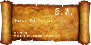 Buzai Mónika névjegykártya