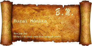 Buzai Mónika névjegykártya